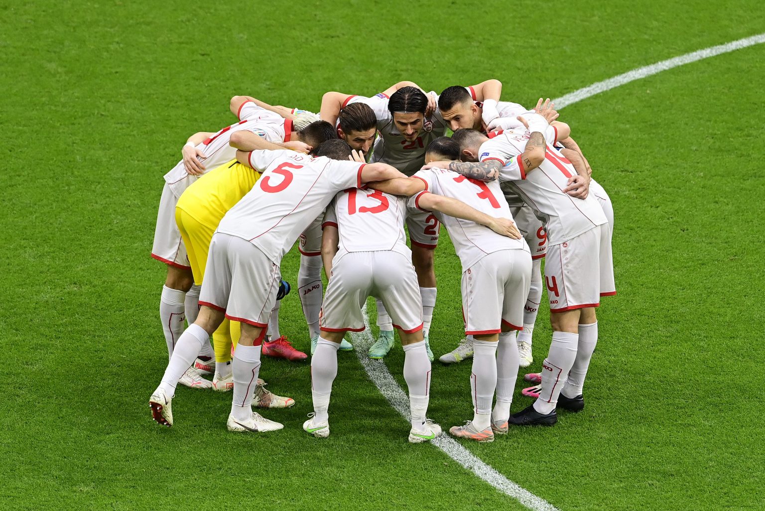 ItaliaMacedonia finisce 01, gol di Trajkovski