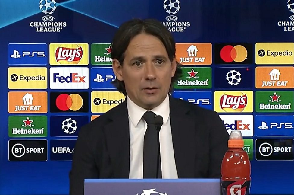 Simone Inzaghi prima di Liverpool–Inter di Champions League
