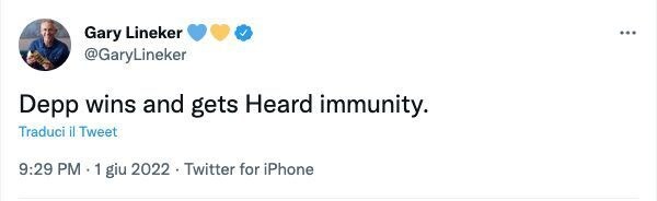 Il tweet di Gary Lineker che ha scatenato la reazione piccata degli utenti per un’ironia ritenuta inopportuna e di cattivo gusto.