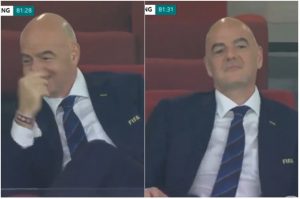 Infantino appare sul maxi-schermo: la reazione del pubblico è spietata