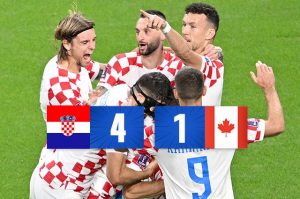 Poker della Croazia e il Canada è già fuori dai Mondiali
