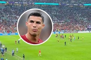 Ronaldo l'ha presa malissimo: brutta reazione mentre la squadra fa festa