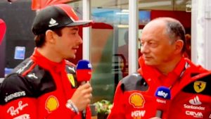 Leclerc interrompe l'intervista di Vasseur: ha esagerato