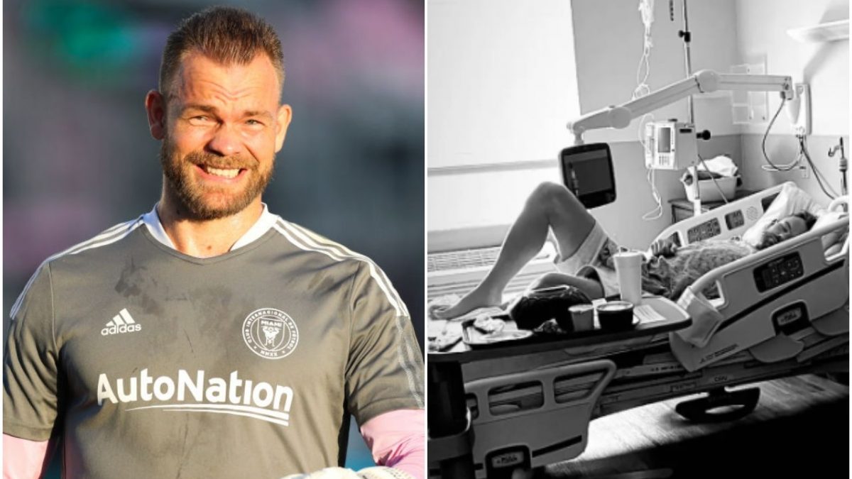 Nick Marsman, il portiere di Miami in ospedale per il morso di un ragno.
