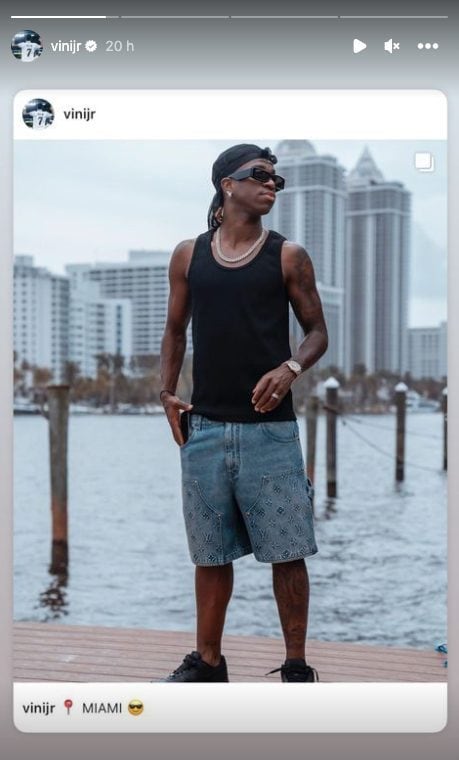 Il calciatore è in vacanza a Miami.