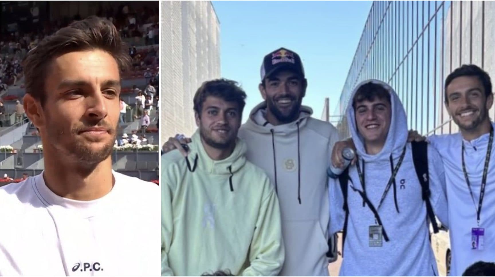 Musetti racconta la disavventura con Berrettini, Cobolli e Arnaldi: gli è servita contro Tsitsipas