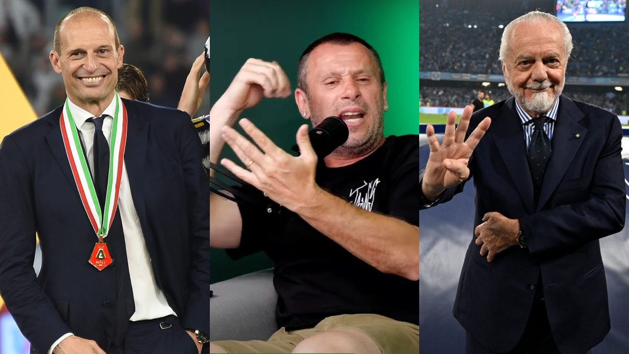 Cassano su Allegri al Napoli: "Lui e De Laurentiis possono parlare solo di vini, film e altre robe"