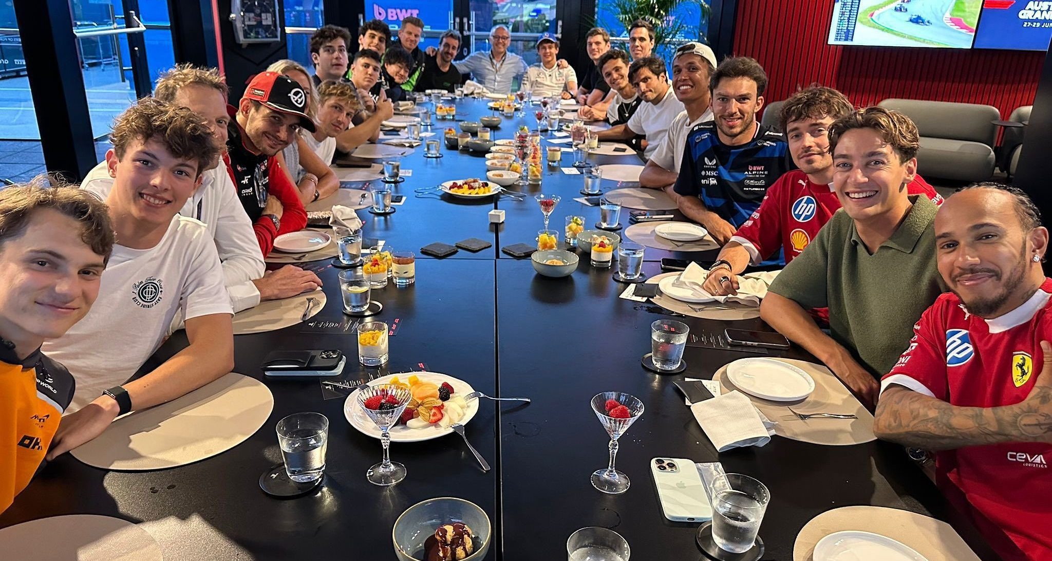 Chi ha pagato il conto della cena in Austria con tutti i piloti di Formula 1, tranne uno