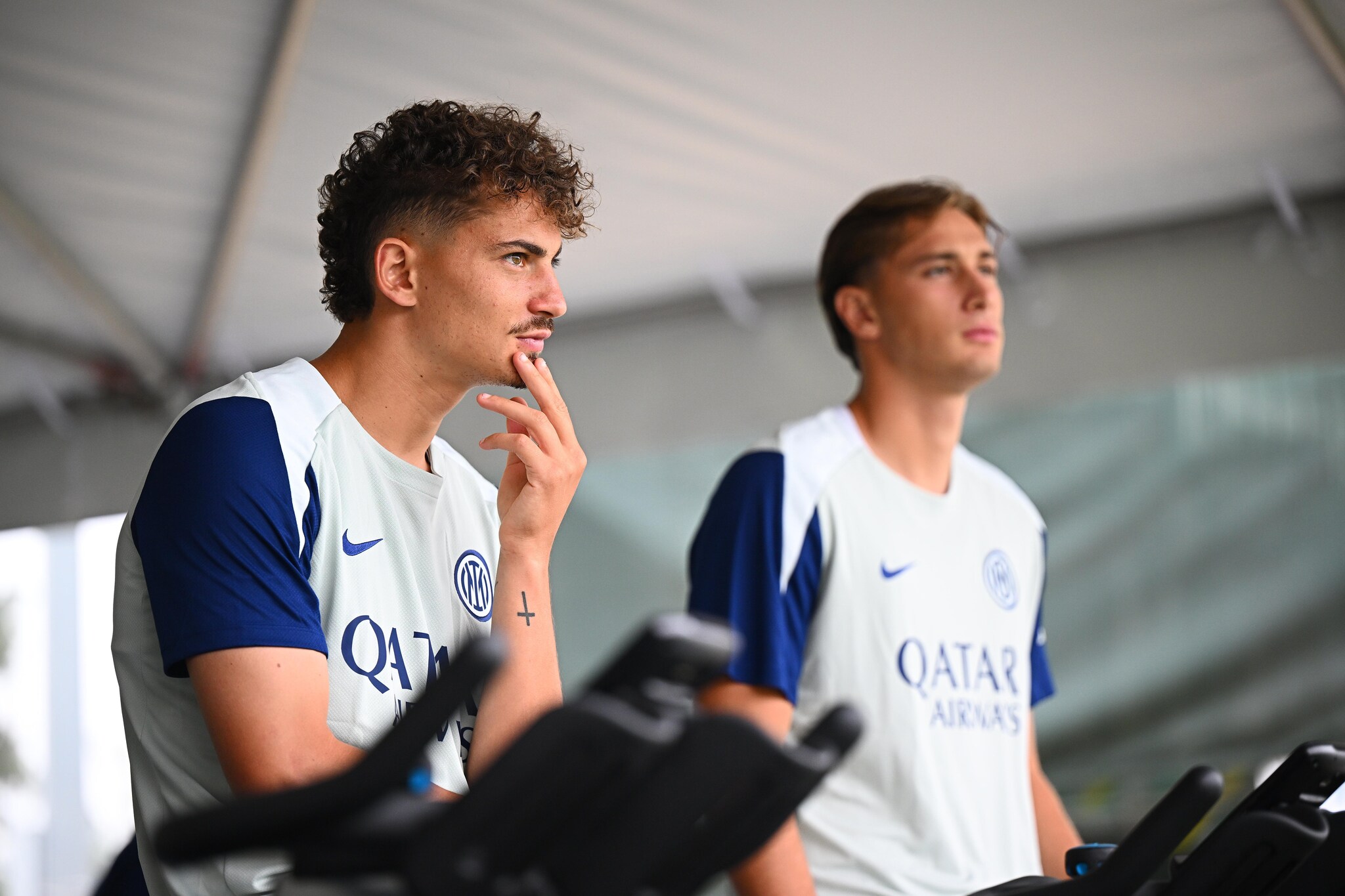 Sebastiano Esposito durante il ritiro dell’Inter per il Mondiale per Club.