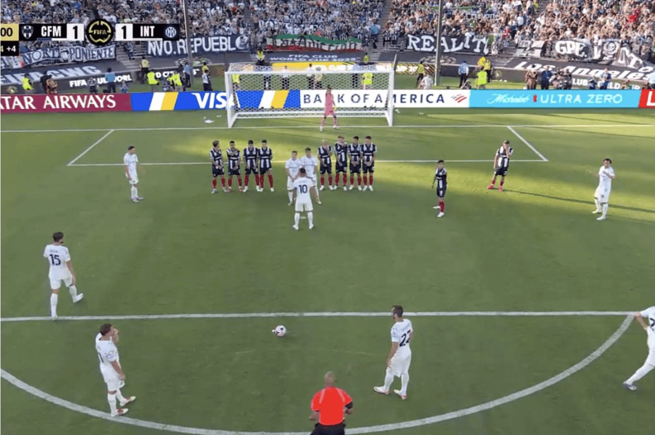 La barriera 'divisa' del Monterrey per difendere la porta: l'idea che ha sorpreso tutti al Mondiale per Club