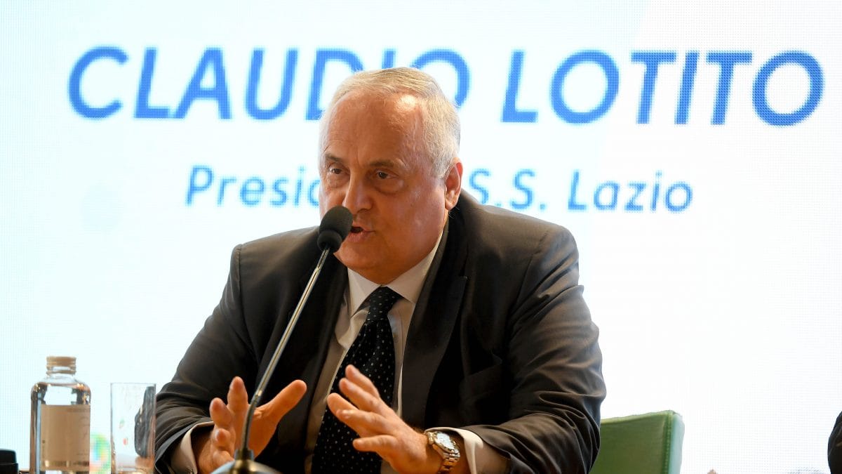 Claudio Lotito, presidente della SS Lazio.