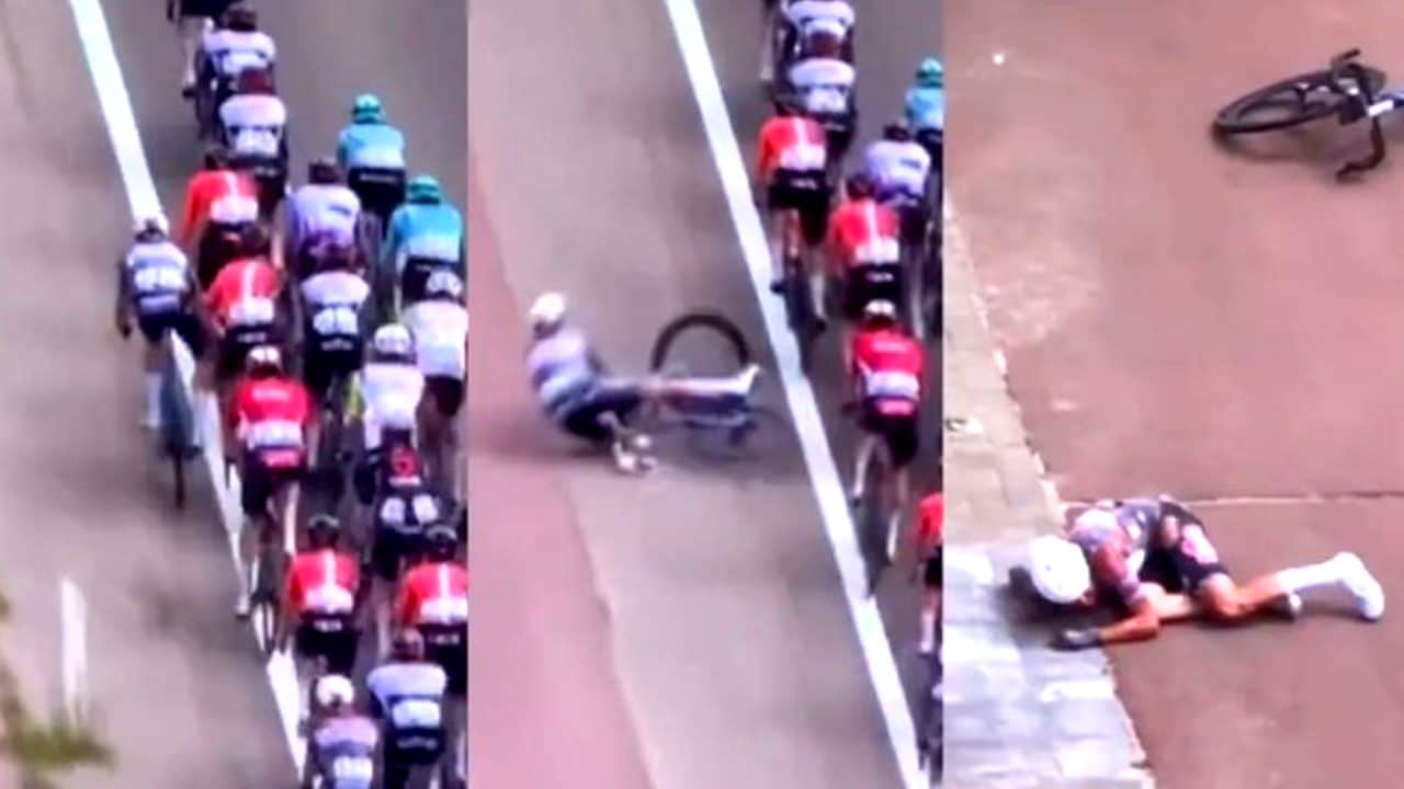 L'assurda storia di Riesebeek, ciclista maldestro e scorretto: prima viene sospeso poi finisce in ospedale