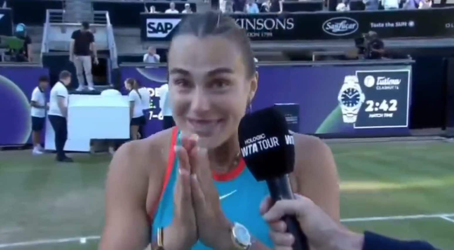 Sabalenka annulla 4 match point e va in semifinale a Berlino poi spiazza tutti: "È fortuna"