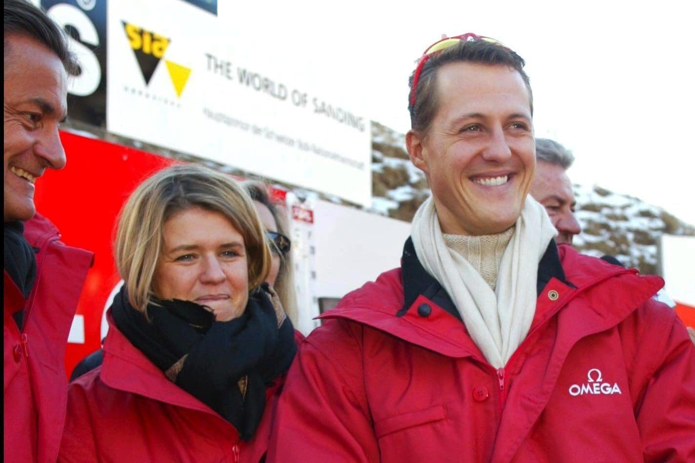 Michael Schumacher con la moglie Corinna nel 2003