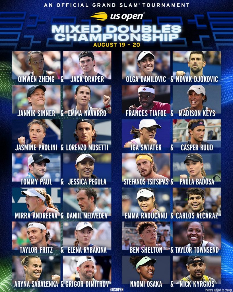 Jannik Sinner giocherà il doppio misto allo US Open: la sua compagna è ...