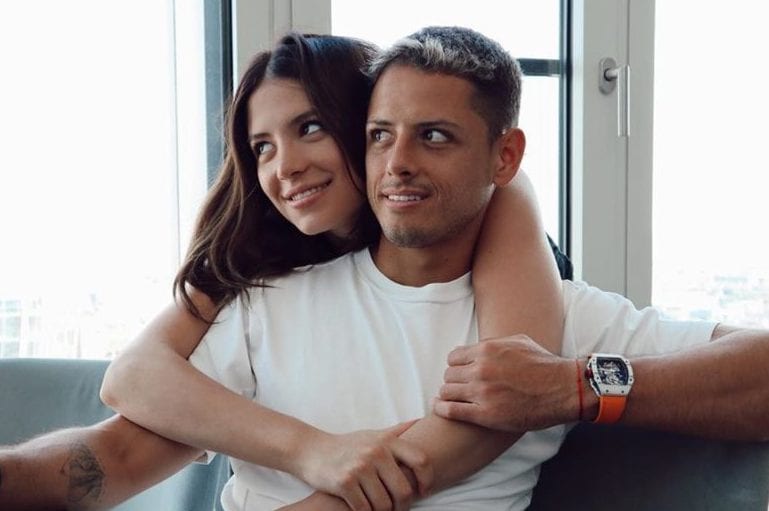 Chicharito Hernandez con l’ex moglie Sarah Kohan