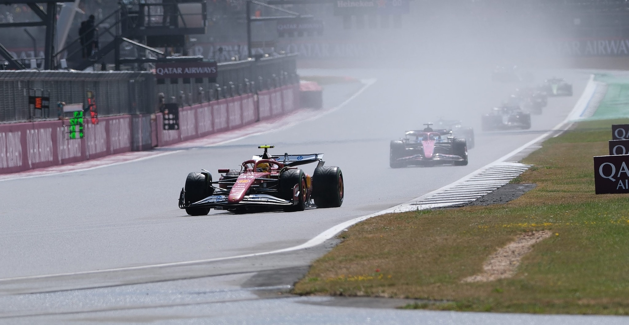 La Ferrari non aveva idea di dove fosse Hamilton durante la gara di Silverstone: strategia fatta al buio