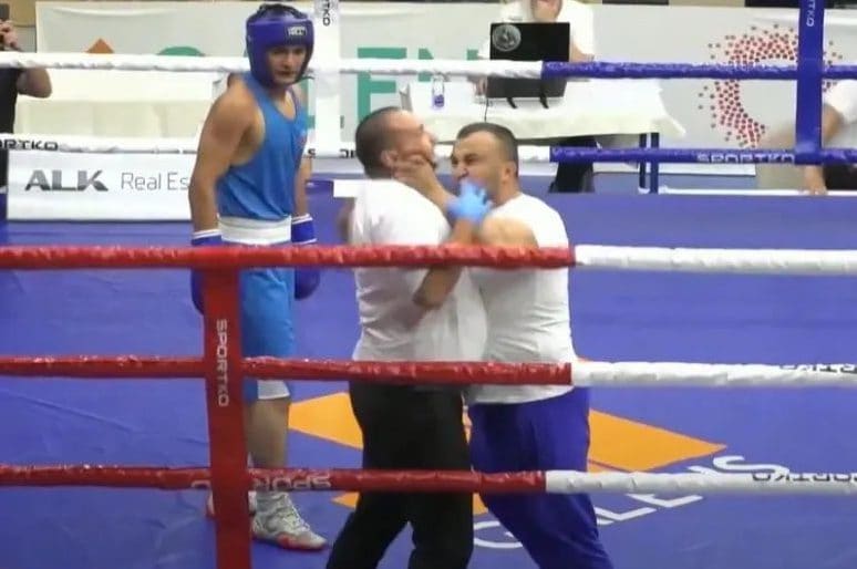 L’inconsulta aggressione dell’allenatore azero all’arbitro durate i campionati europei giovanili di boxe