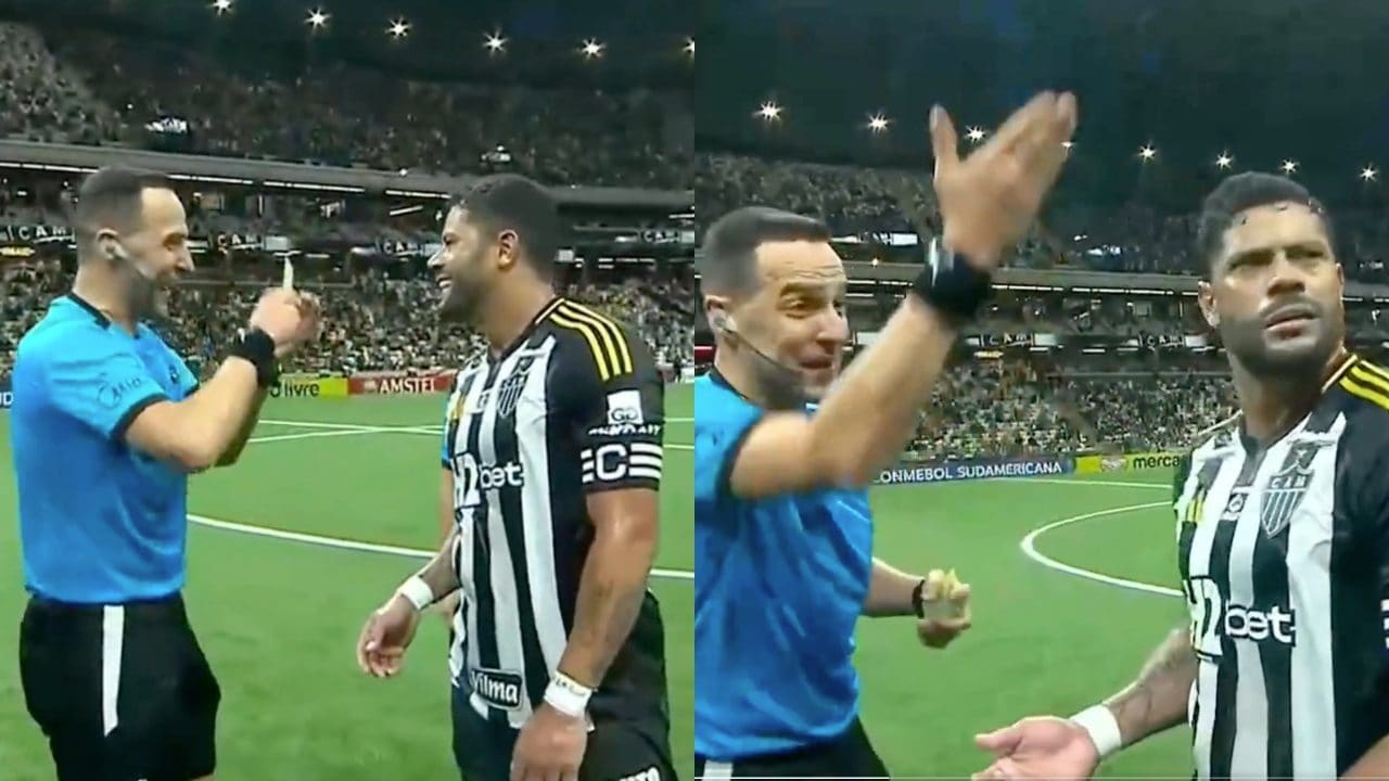 Hulk ingannato dall'arbitro con un'ammonizione surreale: i due ridono e scherzano, poi arriva il giallo