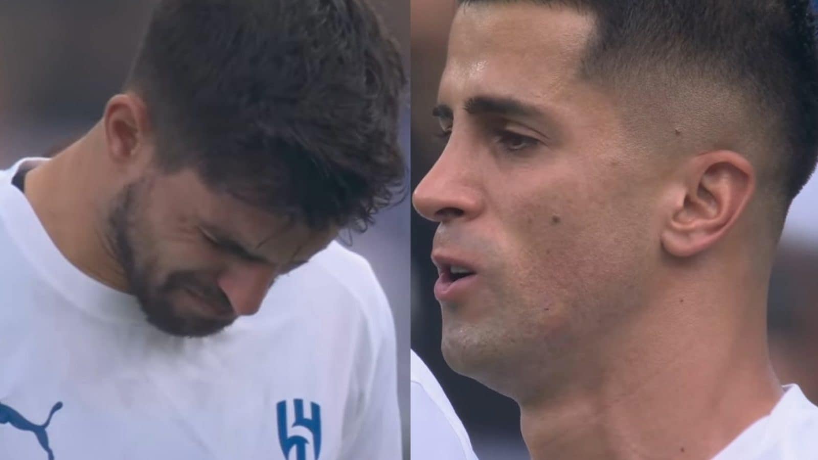 Cancelo e Neves piangono a dirotto nel minuto di silenzio per Diogo Jota al Mondiale per Club