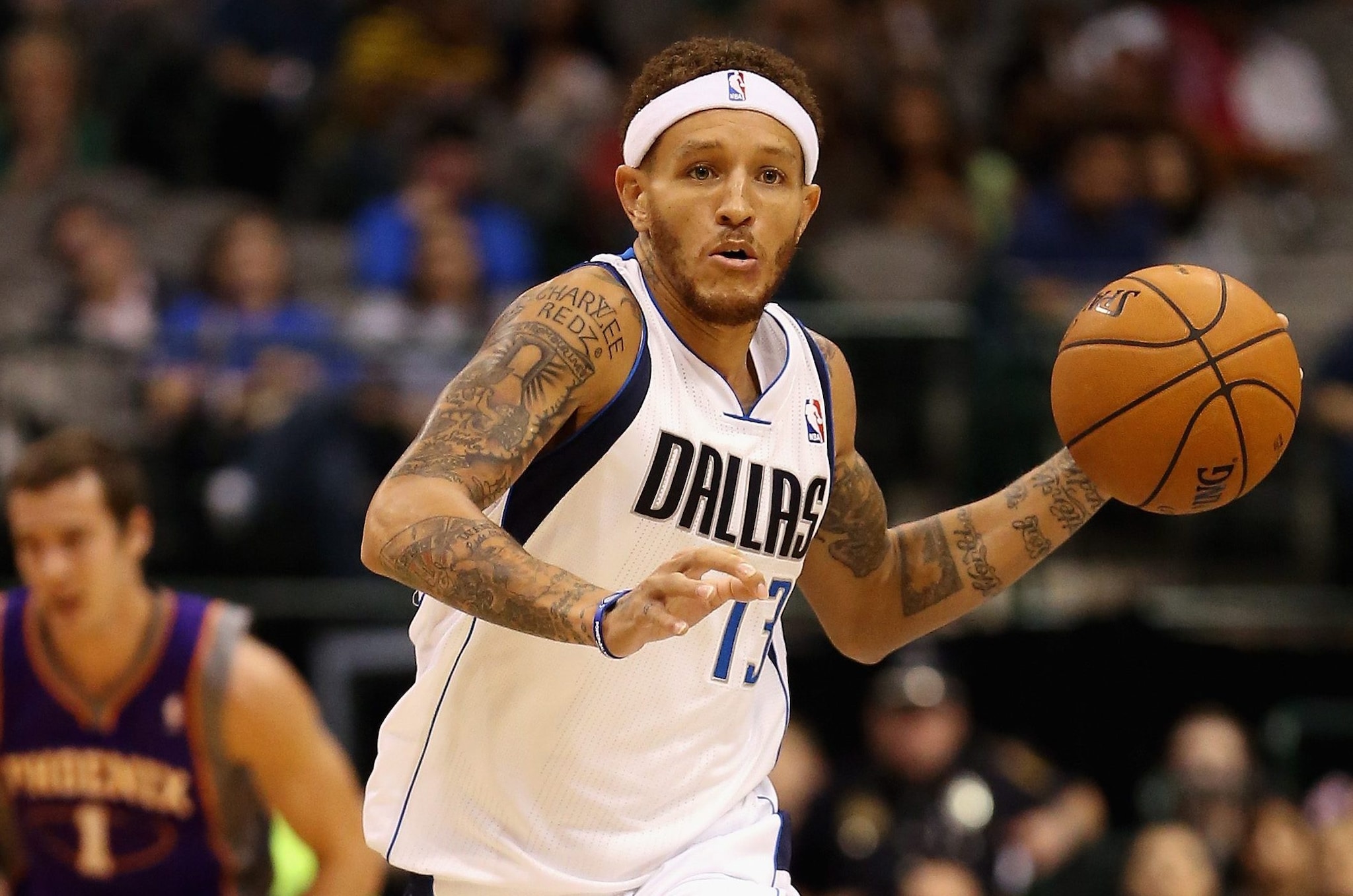 Delonte West con la maglia dei Dallas Mavericks nella NBA