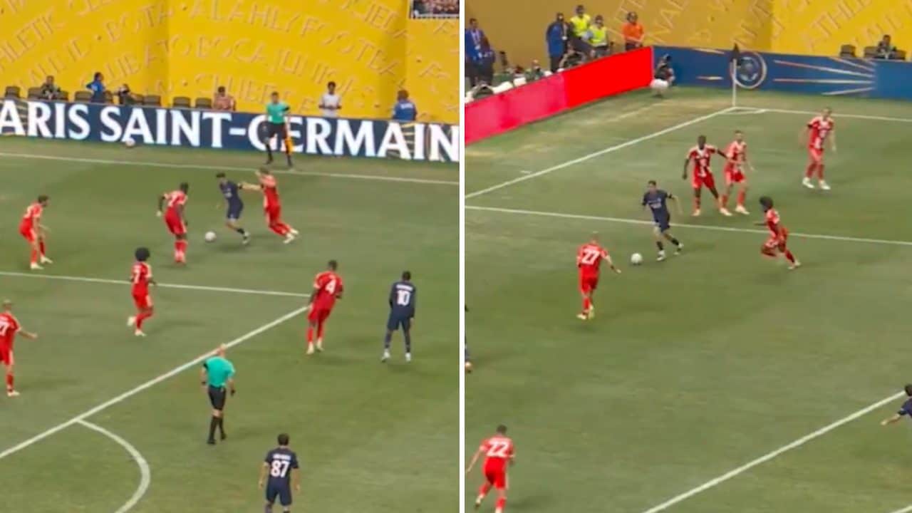 La giocata di Hakimi del PSG contro il Bayern è pura magia: segna Dembelé ma il gol è tutto suo