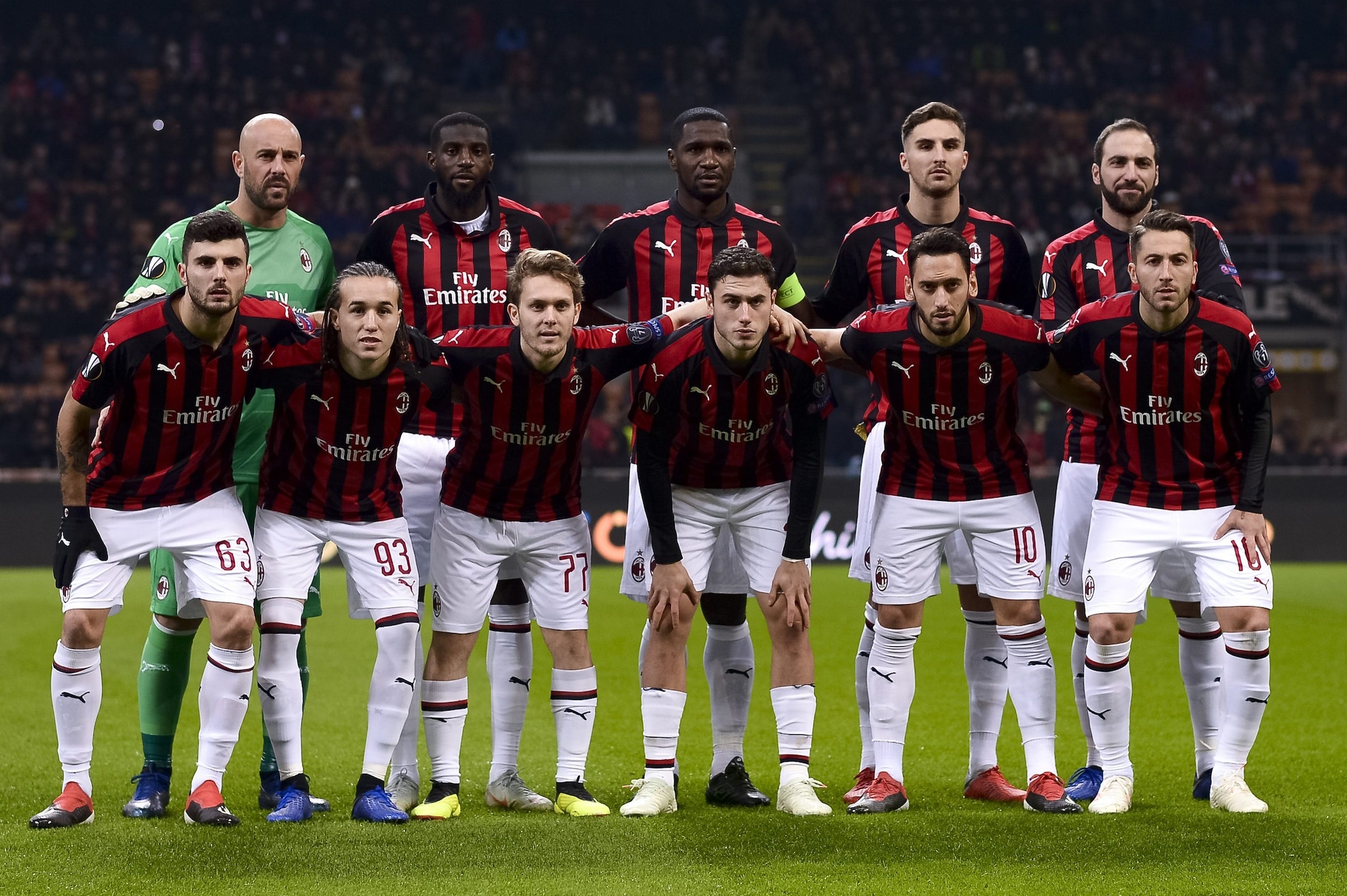 Alen Halilovic schierato titolare in un Milan–Dudelange di Europa League nel novembre 2018