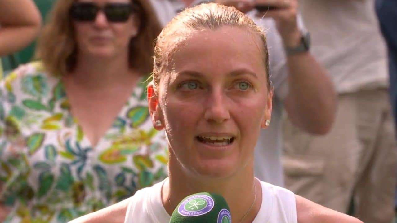 Kvitova in lacrime dà l'addio al tennis a Wimbledon, nel solenne discorso ringrazia solo due persone