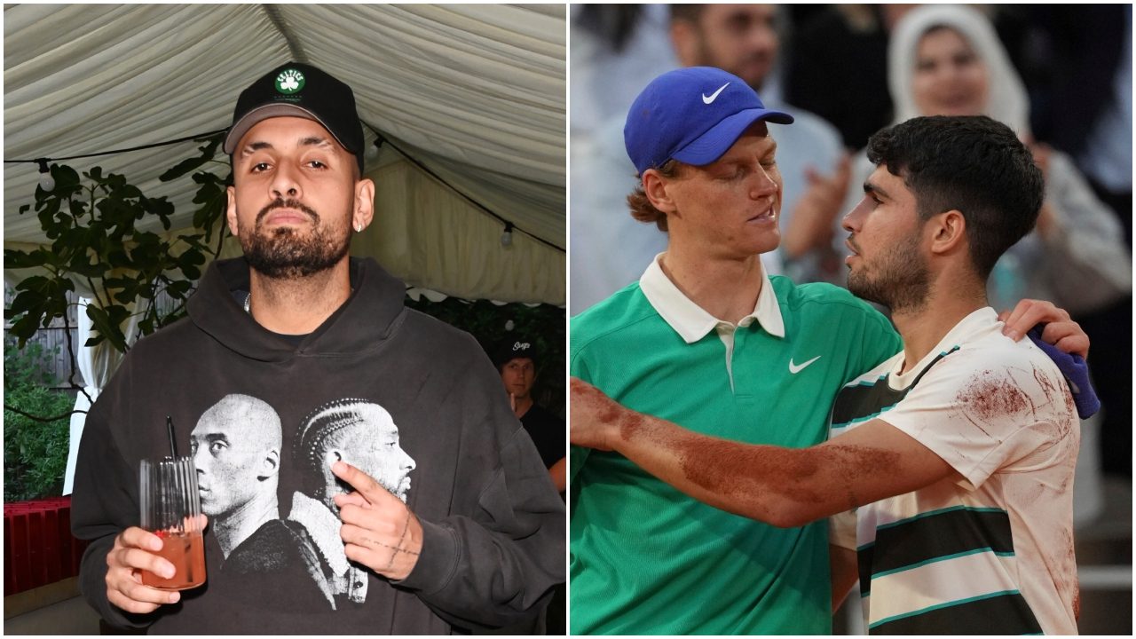 Kyrgios: "Sinner avrà una carriera migliore di Alcaraz, a Carlos piacciono le ragazze"