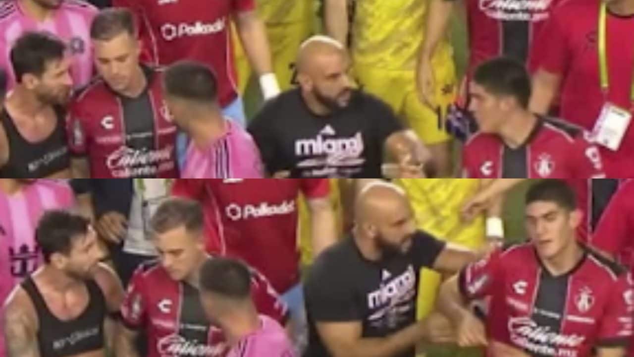 Il bodyguard di Messi si intromette nella rissa in campo a fine partita: adesso rischia