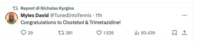 Il repost al veleno di Nick Kyrgios dopo la vittoria a Wimbledon di Jannik Sinner