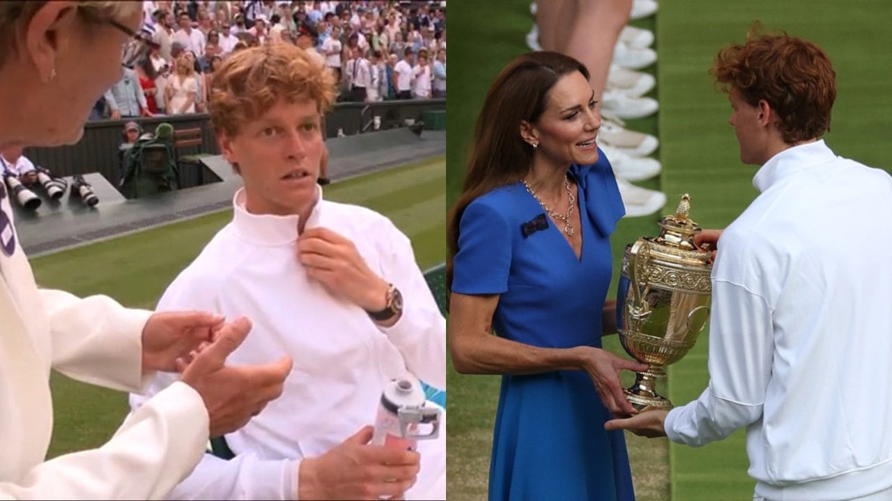 Sinner chiede come rivolgersi alla Principessa Kate dopo la vittoria di Wimbledon: non può sbagliare