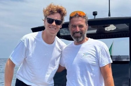 Jannik Sinner fotografato in questi giorni in Sardegna