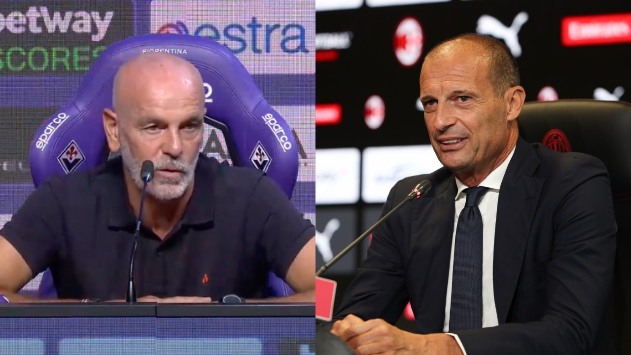 Stefano Pioli: "Ho sentito cosa ha detto Allegri della Fiorentina. L'ho scritto nello spogliatoio"