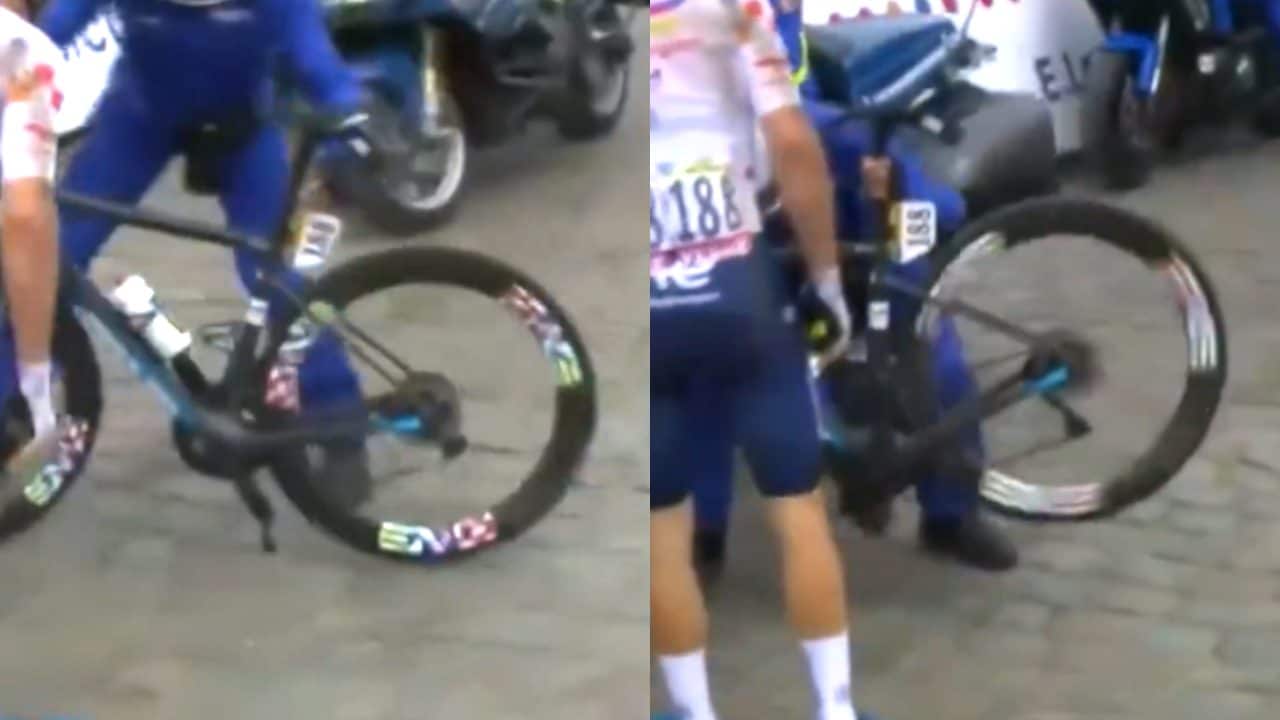 Perché la ruota di Vercher inizia a girare con la bici ferma: la risposta ai complottisti del Tour