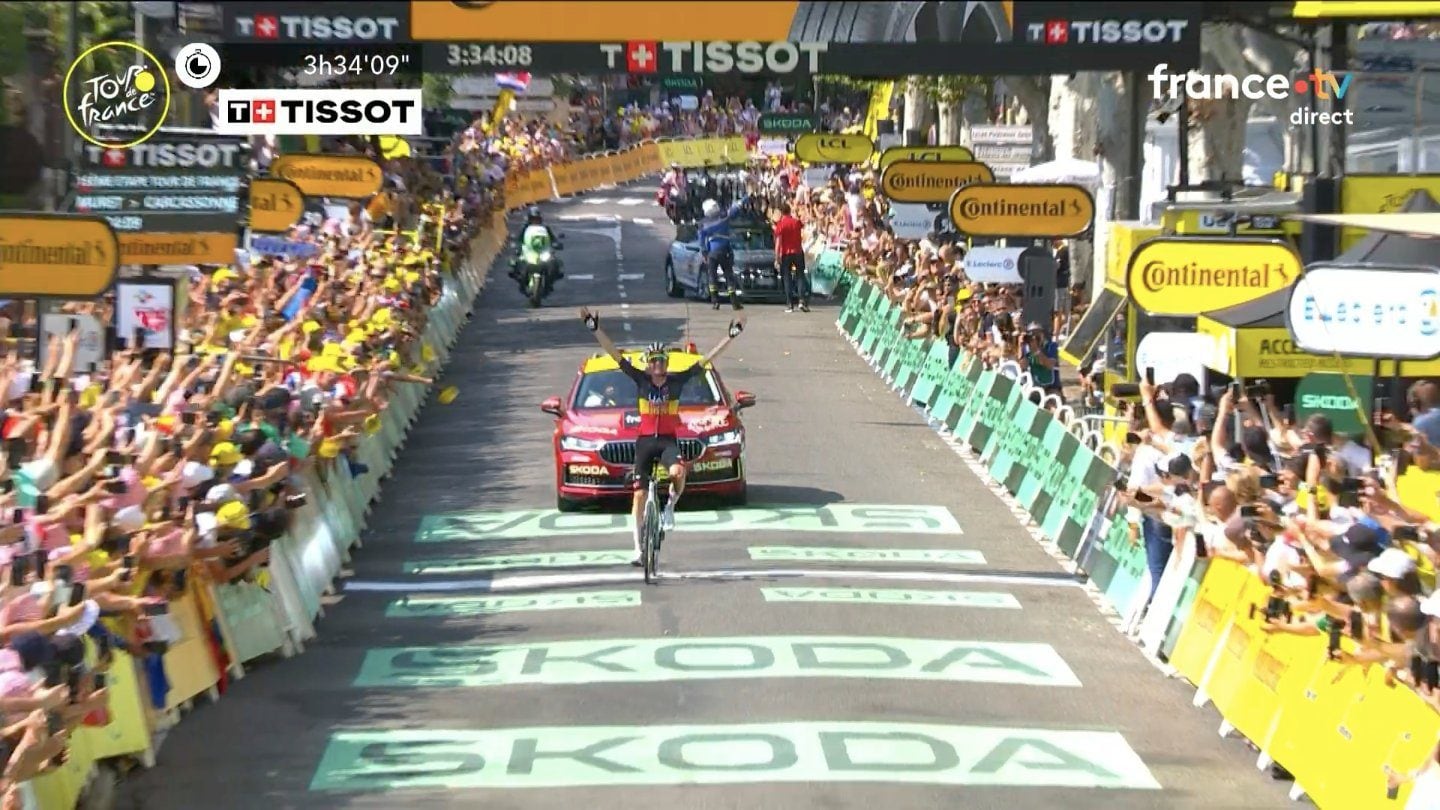 Tim Wellens vince la 15^ tappa del Tour de France, è la sua prima volta: Pogacar sempre leader