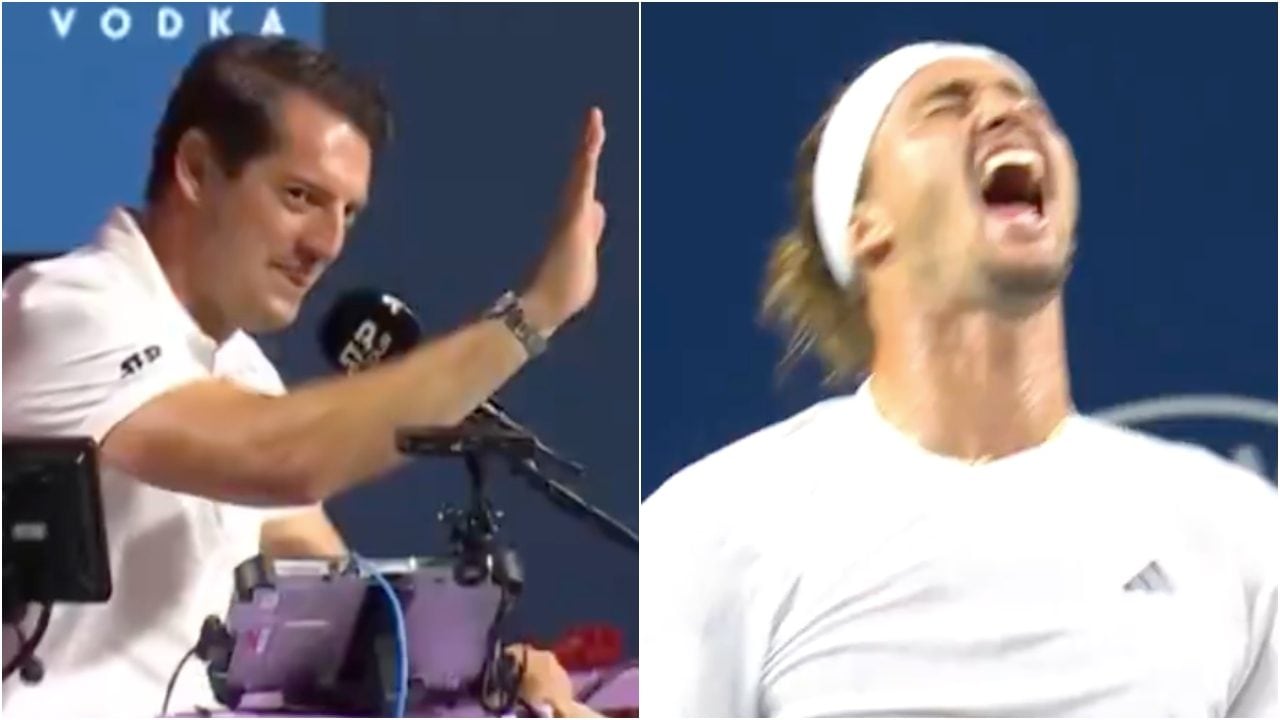 Zverev crede di aver vinto il set e urla, l'arbitro lo gela: "No, è fuori" e sfoga la rabbia in campo