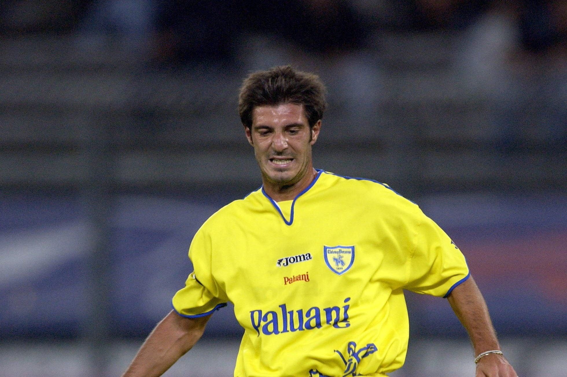 Marazzina con la maglia del Chievo.