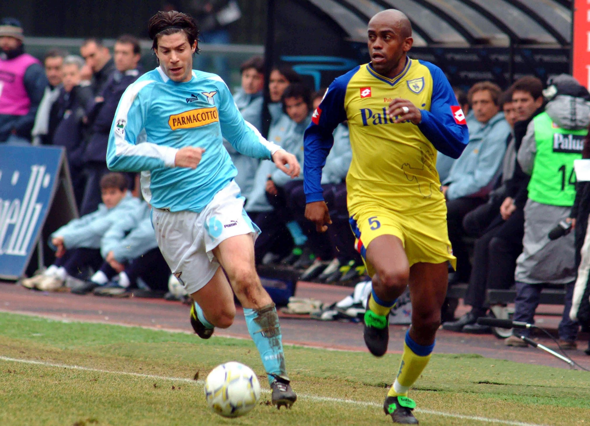 Eriberto (Luciano) con la maglia del Chievo.