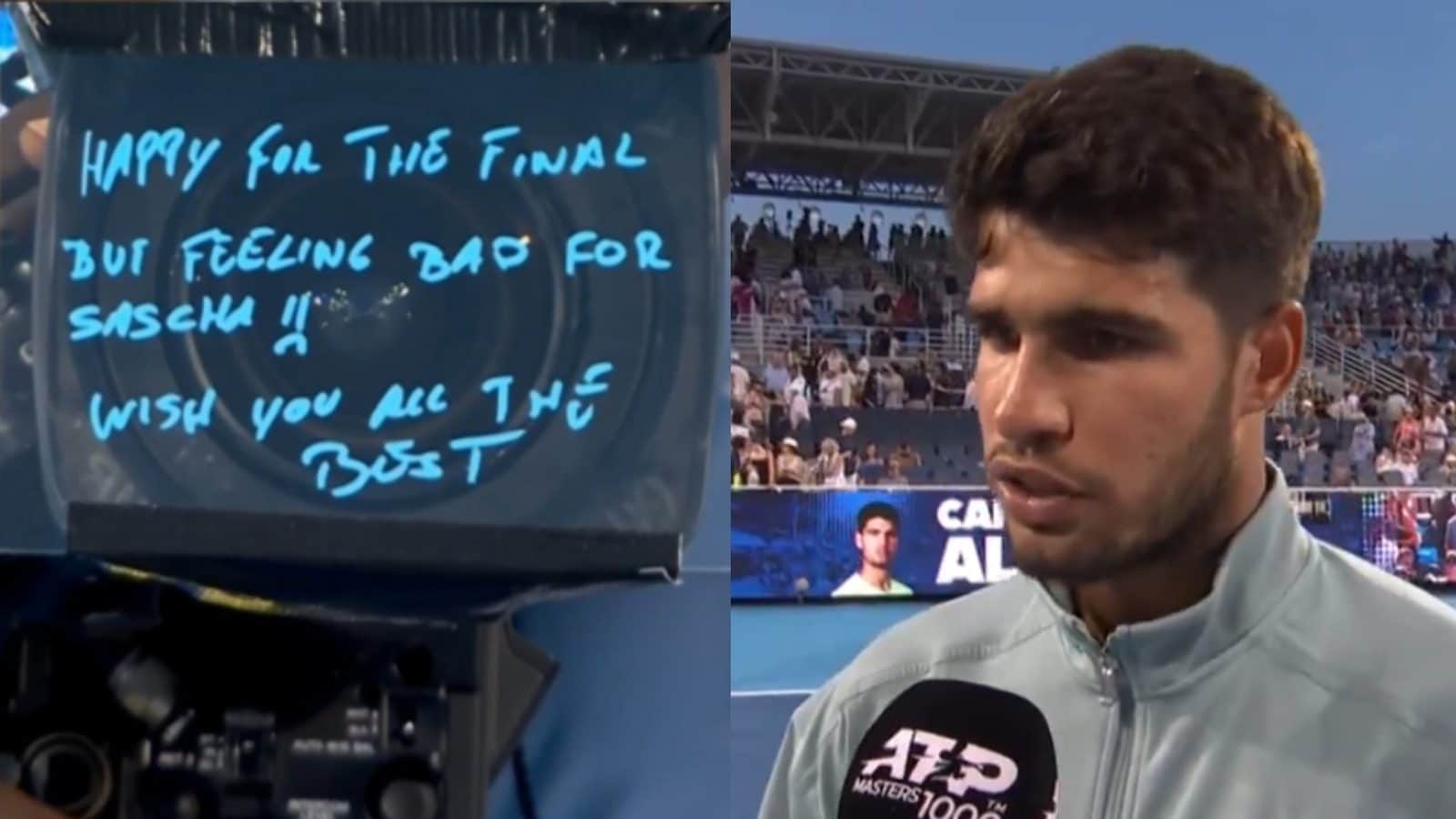 Alcaraz in finale con Sinner a Cincinnati ma il primo pensiero è per Zverev: "Mi sento male"