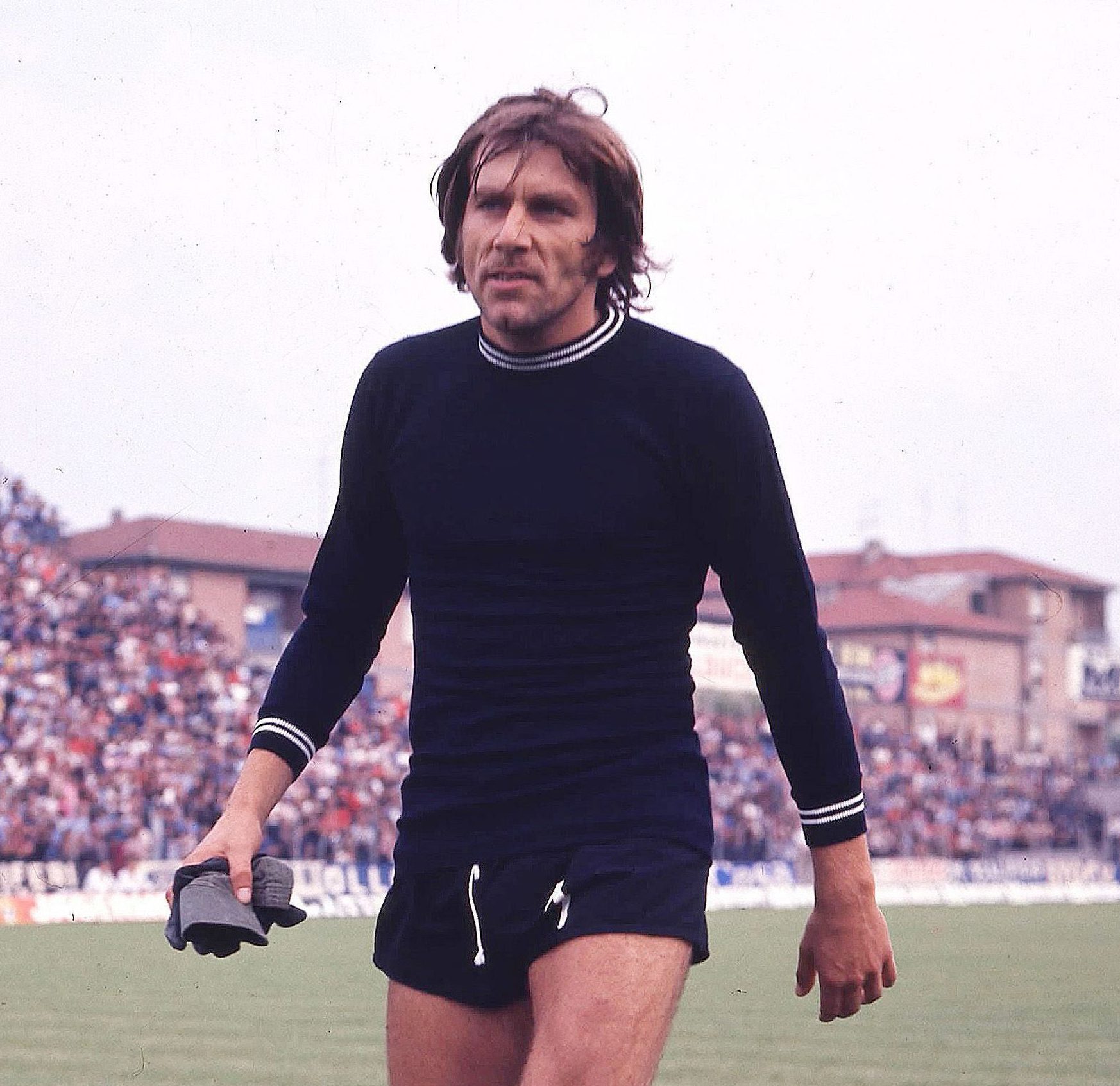 Lamberto Boranga con la maglia del Perugia nel 1975