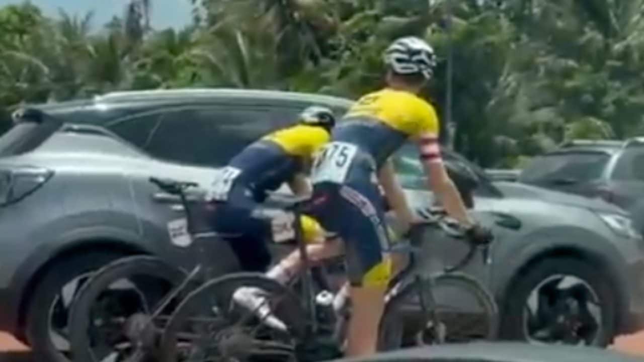 Truffa penosa al Tour de Guadalupe di ciclismo: due corridori si nascondono per tagliare il percorso