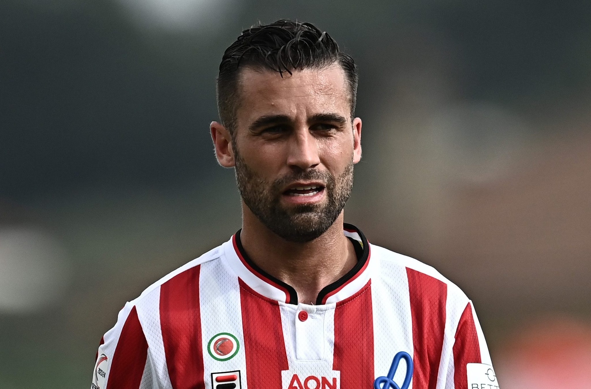 Fausto Rossi un anno fa con la maglia del Vicenza, oggi è svincolato