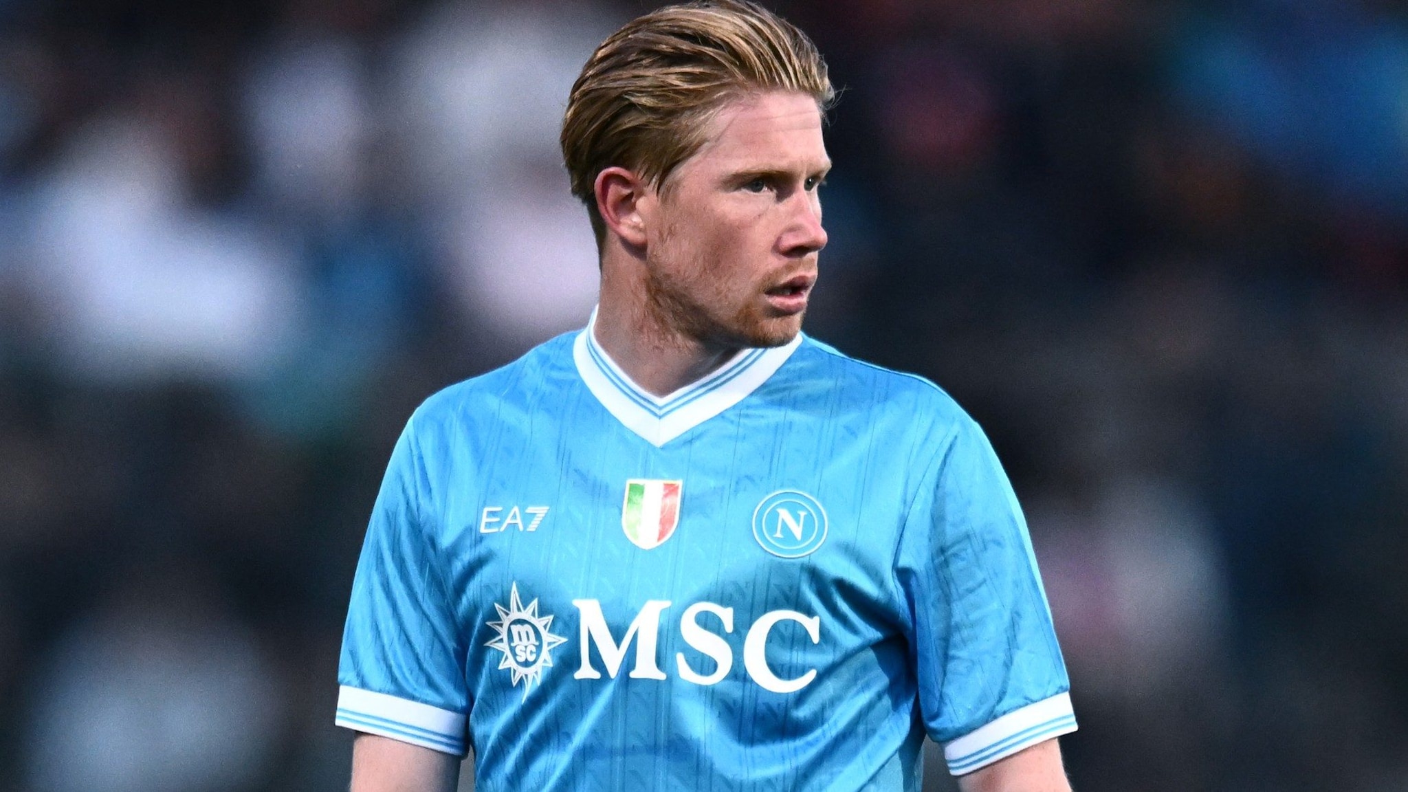 De Bruyne con la maglia del Napoli.