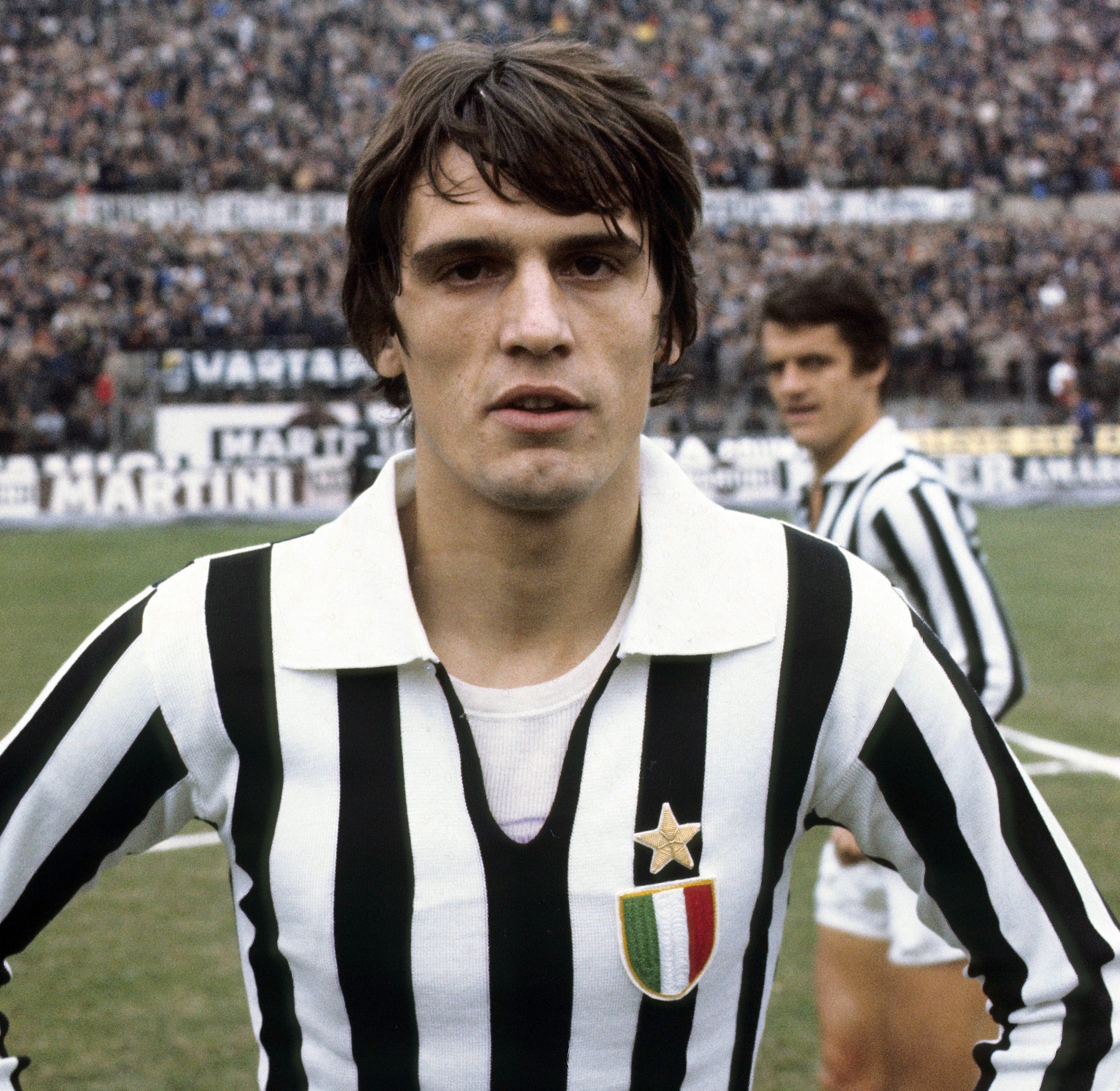 Tardelli con la maglia della Juventus nella stagione 1977/78