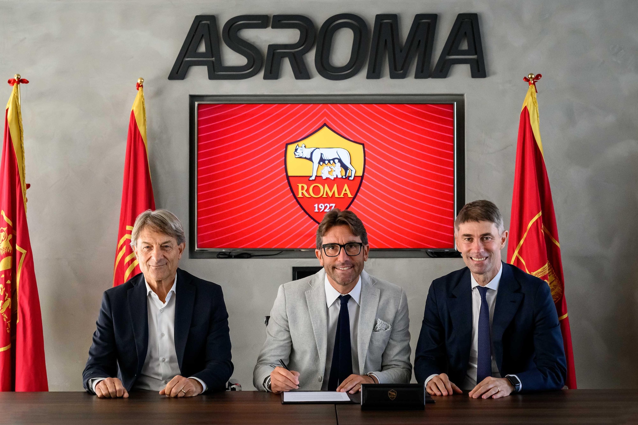 Alberto De Rossi, Guidi e il ds Massara.