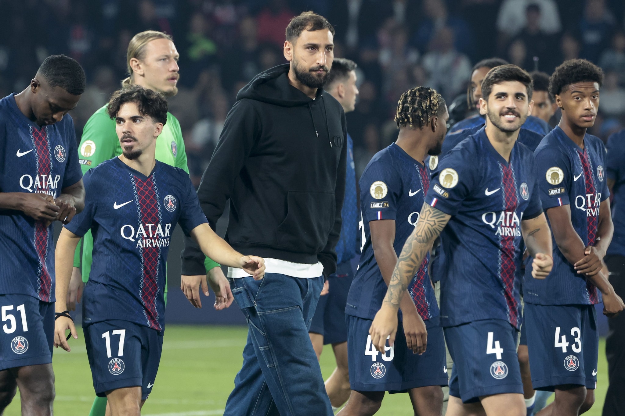 L’addio di Donnarumma al PSG.
