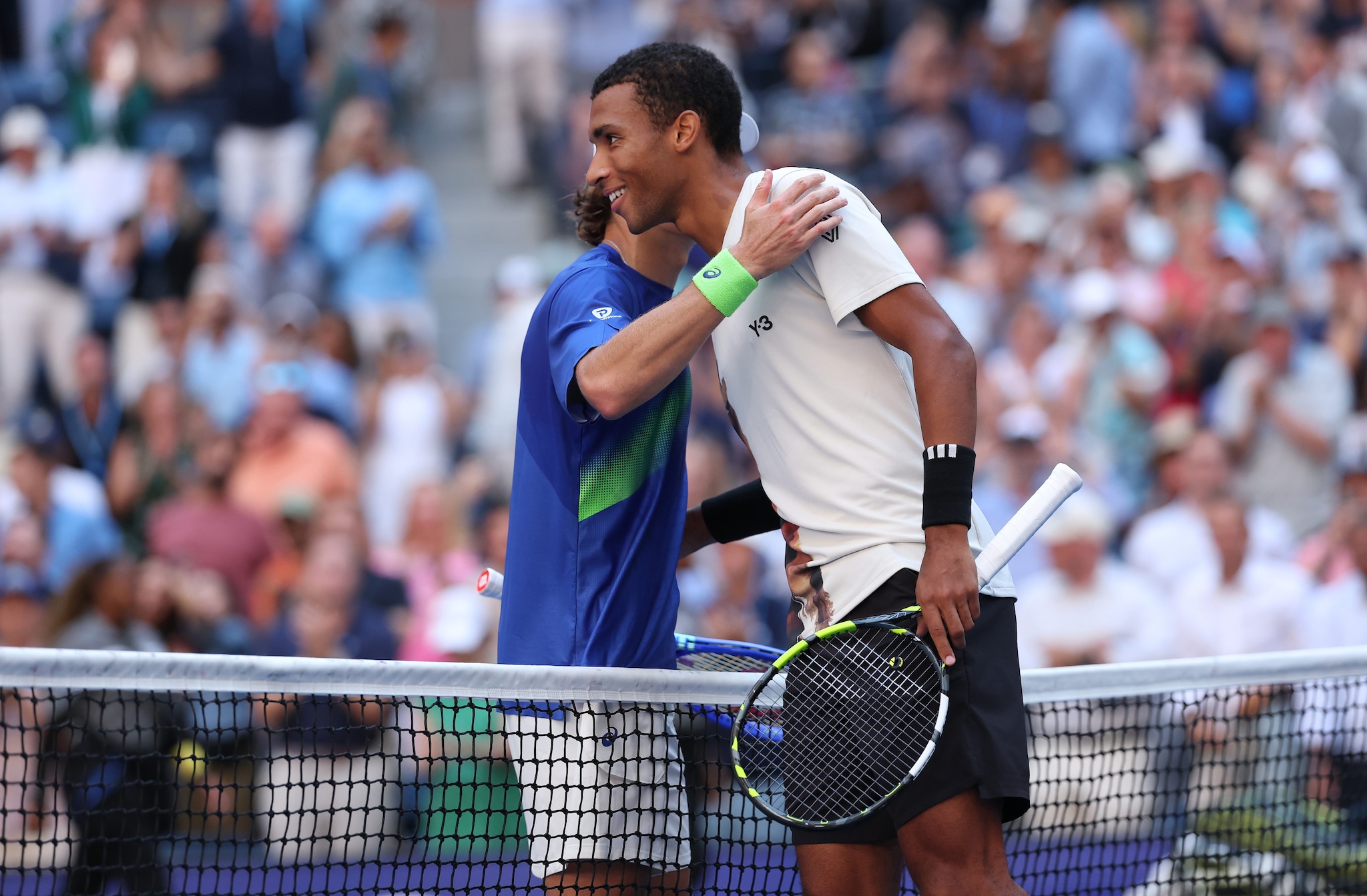 Felix Auger–Aliassime dopo aver battuto de Minaur.
