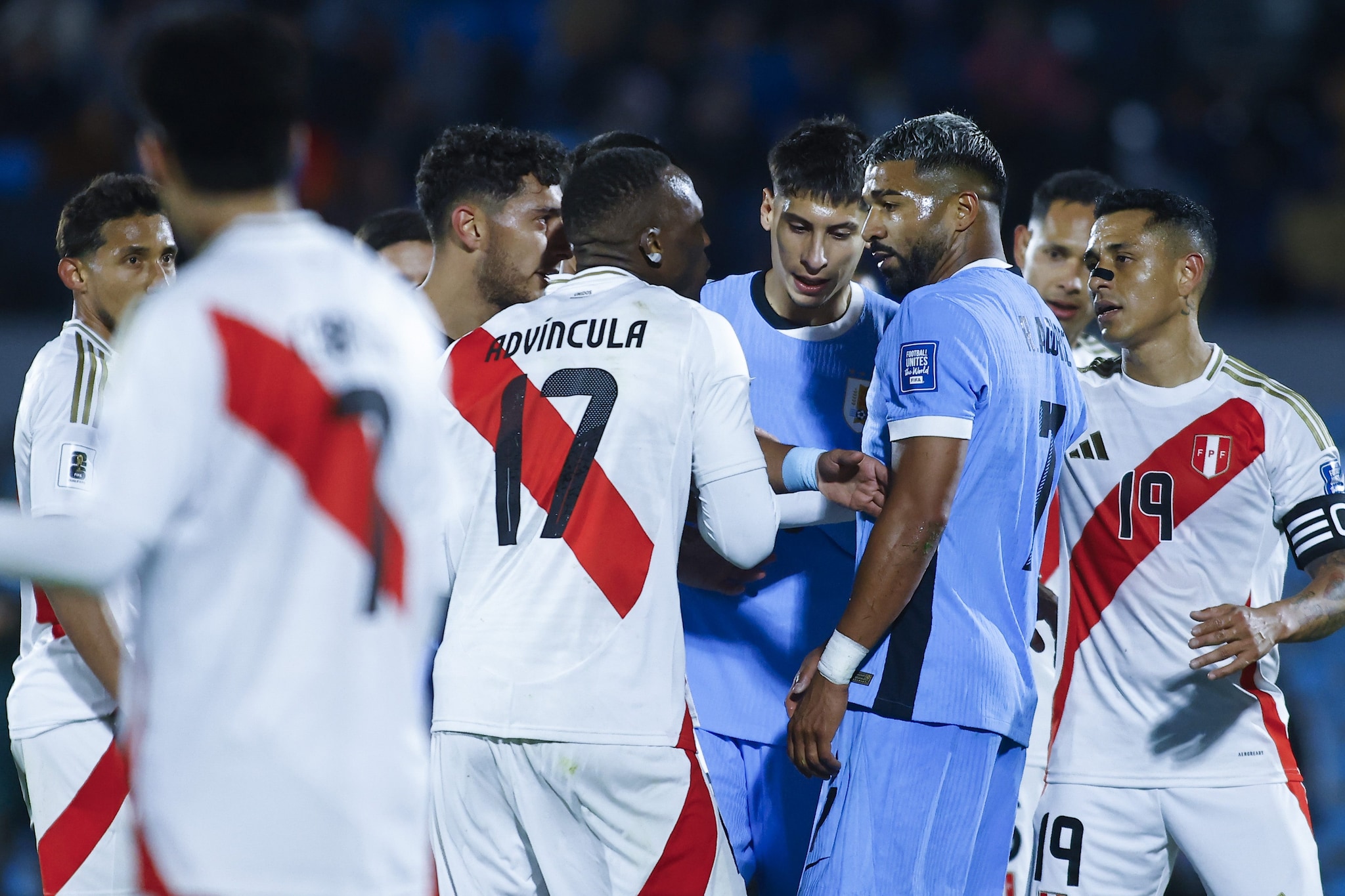 Il Perù in campo durante le qualificazioni Mondiali.