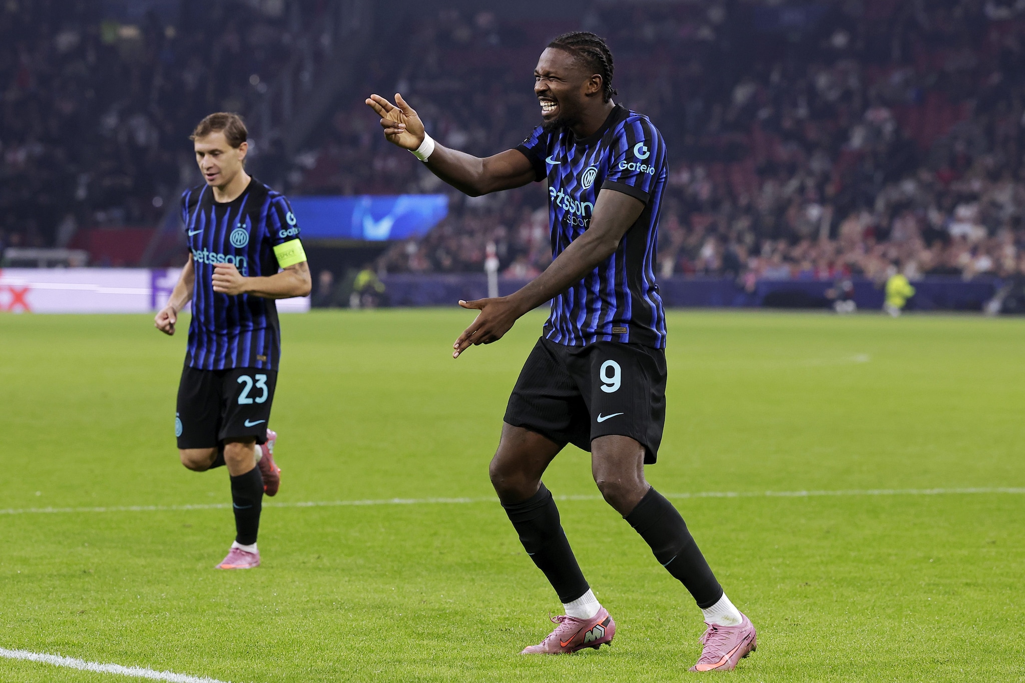 L’esultanza di Thuram.